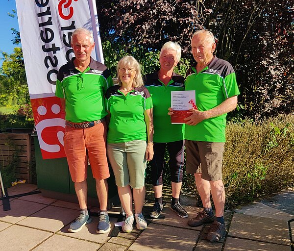 Sieger Mannschaft Bad Zell 2 beim 5. Minigolf-Bezirksturnier vom Seniorenbund Bezirk Freistadt