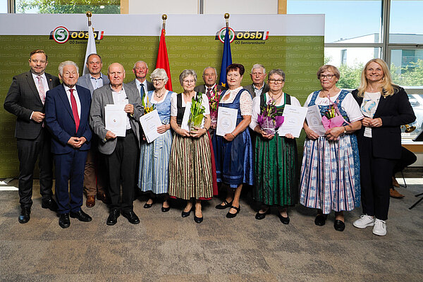 Ehrungsfeier  für 8 verdiente Funktionäre aus dem Bez. Freistadt