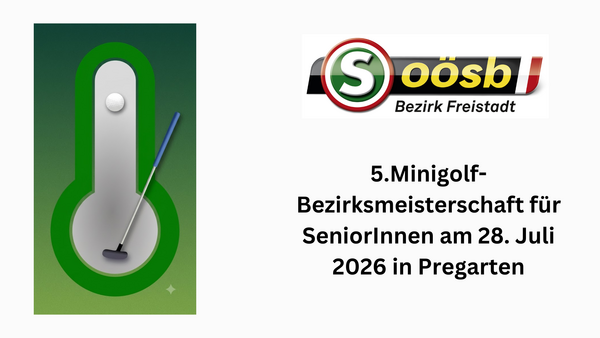 LOGO 5. Minigolfbezirksmeisterschaf