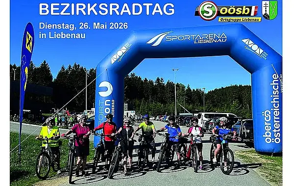 Start und Ziel beim Bezirksradtag in Liebenau