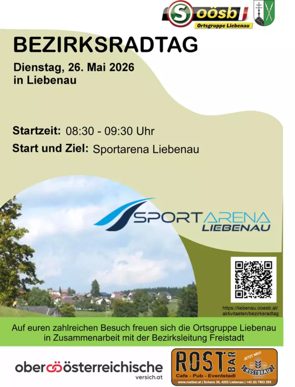 Einladung Bezirks-Radtag in Liebenau